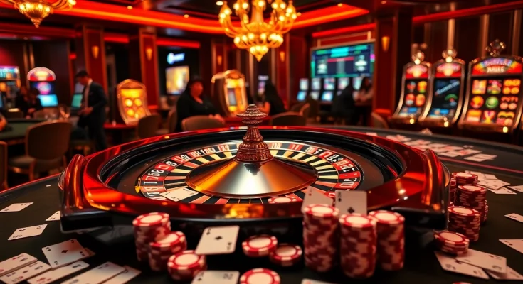 Experience high-stakes gaming at https://s666hn.com/ with vibrant casino visuals capturing excitement and luxury.