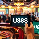 Experience the excitement of U888 as players engage with vibrant casino tables and thrilling gameplay.
