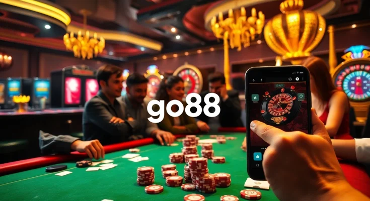 Experience thrilling gambling action at go88 casino with vibrant tables and enthusiastic players.