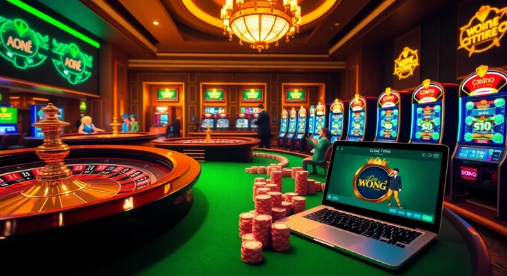 Experience Lô đề trực tuyến excitement with vibrant casino visuals and players celebrating wins.