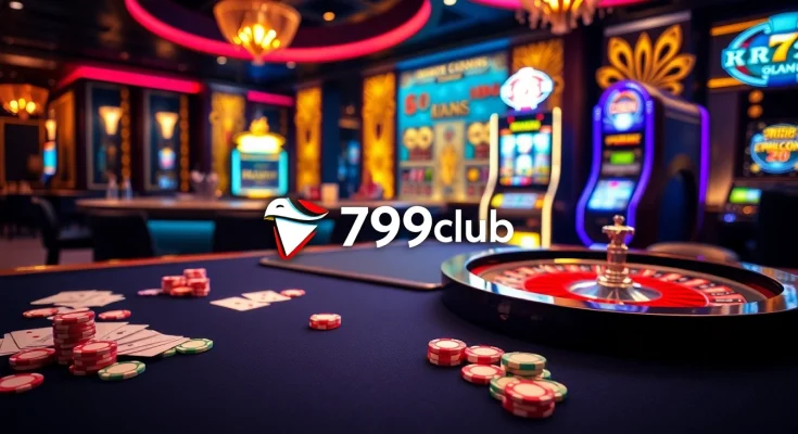 Experience thrilling gameplay at 789club with vibrant casino tables and jackpot slots.