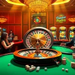 Experience thrilling moments at 8KBET’s lavish casino with vibrant game tables and exhilarating atmosphere.
