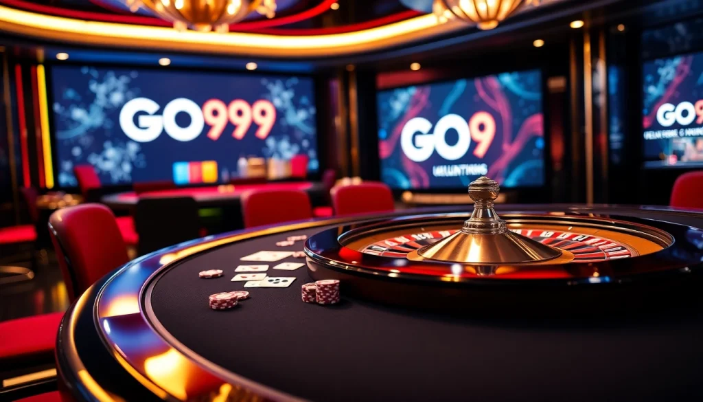 Experience thrilling gameplay at GO99 with vibrant casino elements and dynamic gaming action.