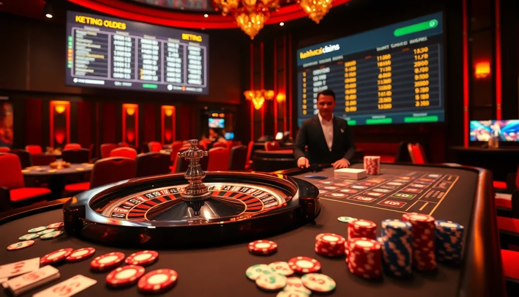 Experience thrilling gambling scenarios at keonhacai.claims with vibrant casino visuals and live betting.