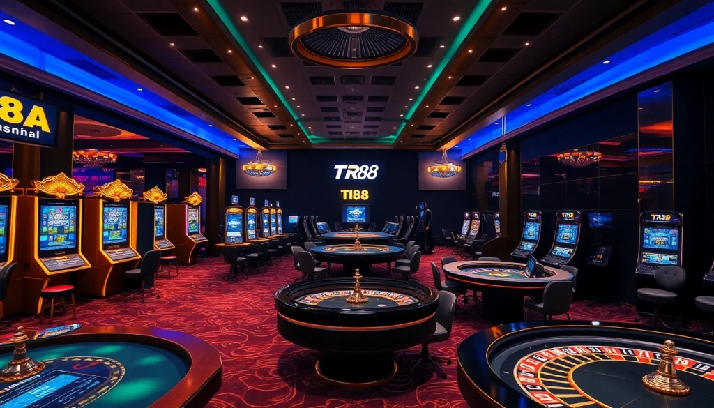 Experience thrilling gameplay at TR88 with engaging virtual games and professional dealers.