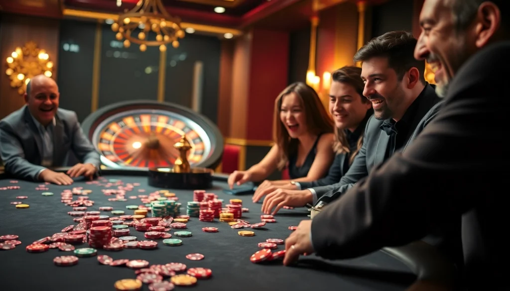 Players strategizing at a poker table while enjoying 68VIP's premium gaming experience.