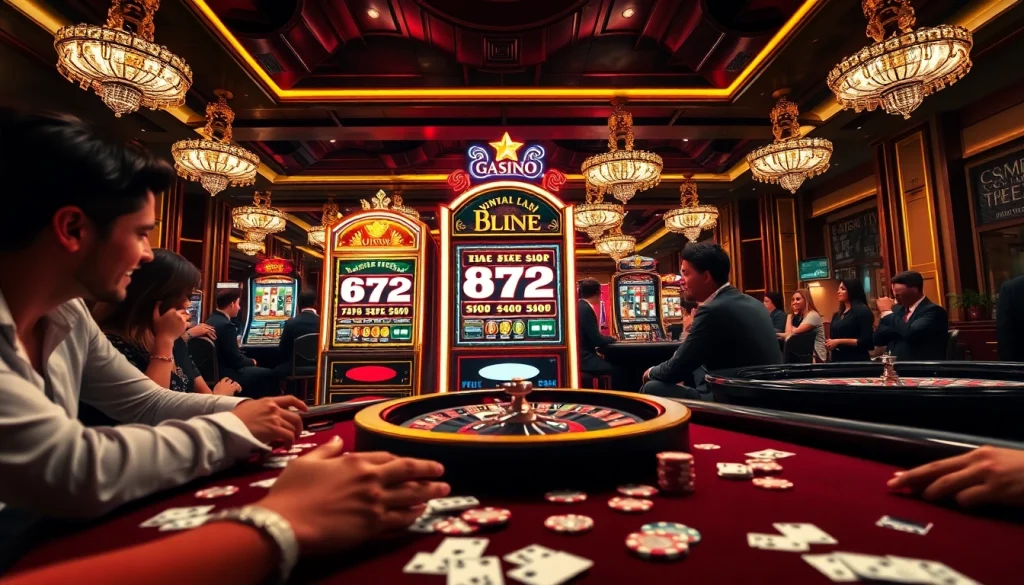 B52 slot machine bringing excitement to players at a luxurious casino.