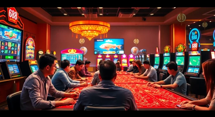 Engaging players at online casino games and sports betting at good88.hu.net, showcasing excitement and trust.