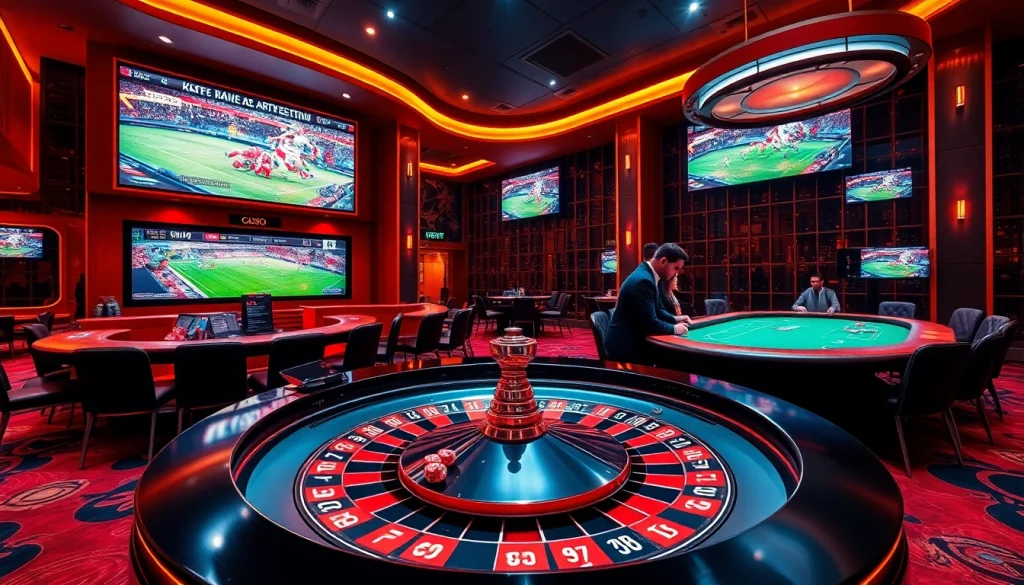 Experience high-energy football matches live on vaoluoitv with a vibrant casino atmosphere.