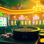 Engage in thrilling online gaming experiences at Sumclub with dynamic slot machines and colorful poker chips.