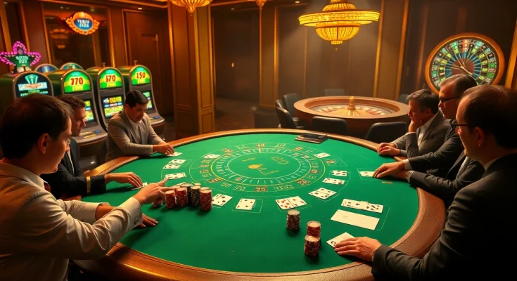 Engage in thrilling gameplay at fun79's luxurious casino tables, featuring blackjack, roulette, and vibrant slot machines.