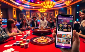 Experience the thrill of tải game xn88 at a vibrant casino scene filled with excitement and winning opportunities.