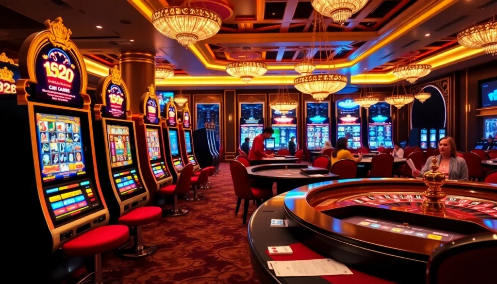 King88 online gambling scene featuring vibrant casino tables and engaging gameplay.