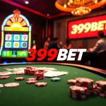 Experience the thrill of betting with 399BET at a luxurious casino atmosphere.