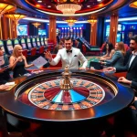 Exciting gaming experience at dom88.us.com with vibrant roulette table and enthusiastic players.