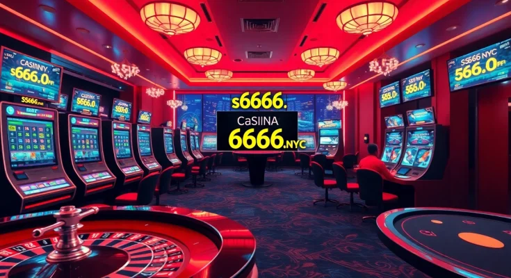 Experience the excitement of online gaming with s666.nyc's dynamic casino atmosphere, featuring modern slot machines and roulette.