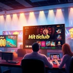 Hitclub online gaming interface showcasing vibrant casino games like Slot and Blackjack.