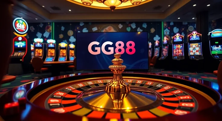Experience the excitement of GG88 casino gaming with roulette and vibrant chips.