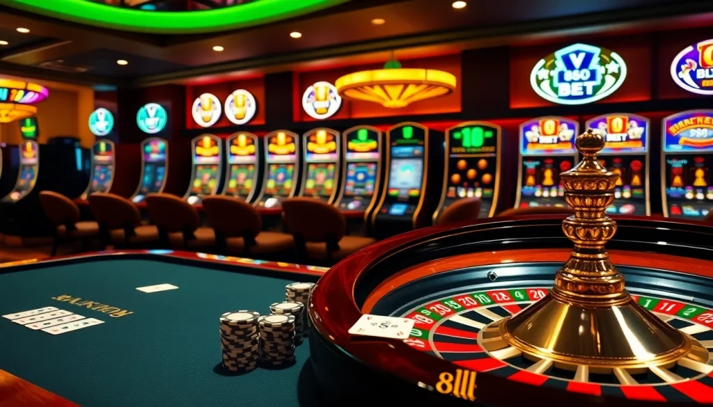 Experience the thrill of 8KBET's online casino with vibrant gaming action.