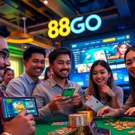 Users enjoying the 88GO online gambling experience with vibrant games and a modern interface.