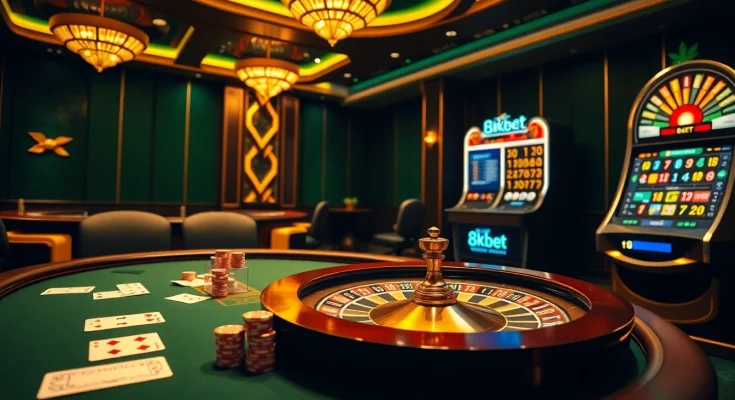 Experience thrilling online gambling action with 8kbet's engaging slots, poker, and roulette.