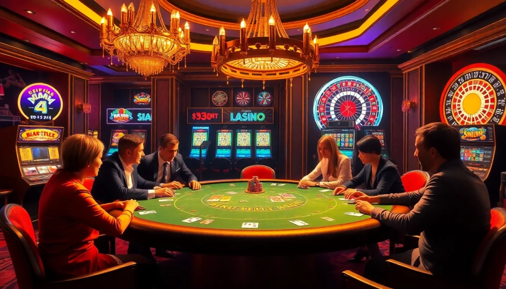 Experience the excitement at nhà cái 33win with a luxurious poker table scene featuring engrossed players.