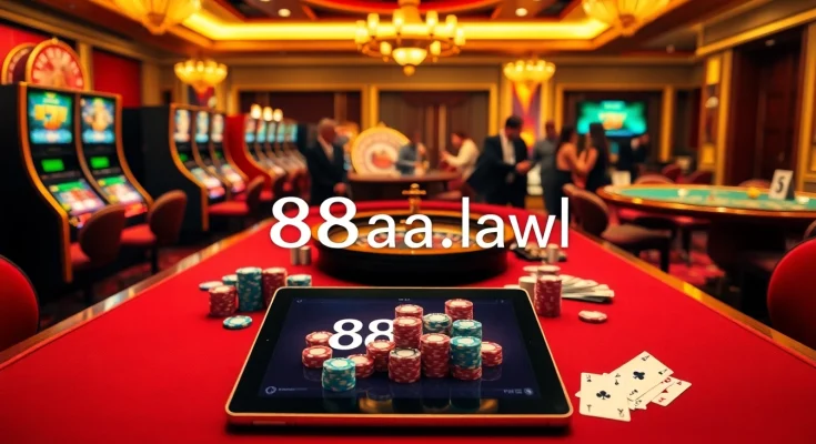 Experience the thrill of gaming at https://88aa.law/ with vibrant casino tables and engaging players.