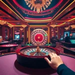Experience the vibrant excitement of NK88 in a luxurious casino environment.