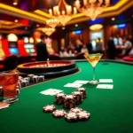 Exciting gaming scene showcasing mint88-themed poker chips and casino elements.