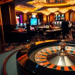 Engage in thrilling casino games at 69vn with vibrant slots and a stunning roulette wheel.
