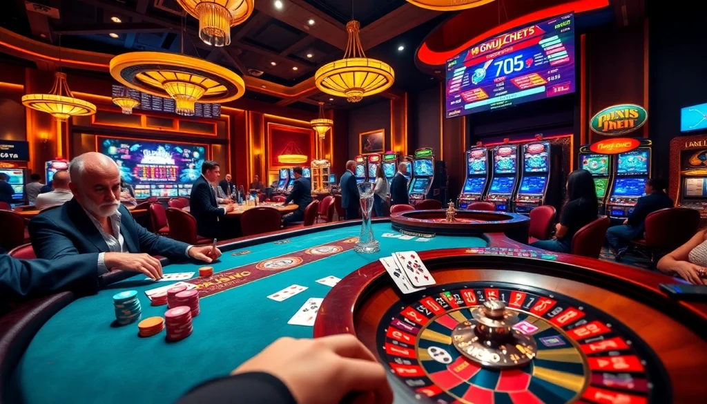 Experience thrilling online gaming at https://777x.center/ with vibrant poker tables, roulette wheels, and slot machines.