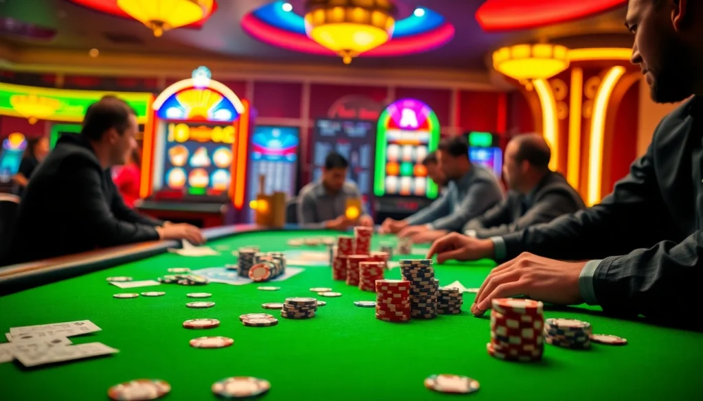 Experience the thrill of gambling at KUWIN’s vibrant casino with poker, slots, and betting action.