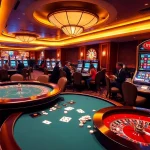 Players enjoying the excitement of open88 at a stylish casino table.