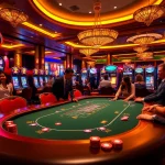Engaging casino atmosphere with poker action and vibrant chotruyen storytelling elements.