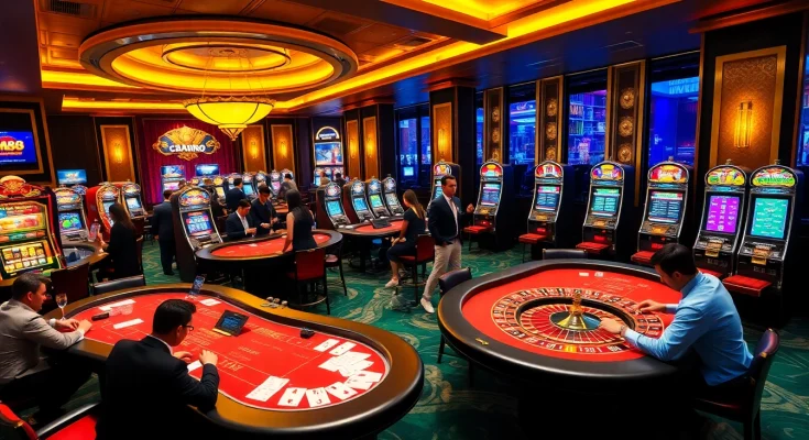 Engage with MM88's vibrant casino atmosphere, featuring professional dealers and exciting gameplay.