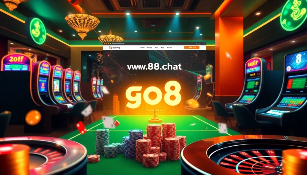 Experience the excitement of online gambling at https://go8.chat/ with vibrant casino visuals and engaging gaming elements.