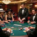 Engaging gameplay at a luxury blackjack table in a casino showcasing strategic betting at https://cak-t.com/.