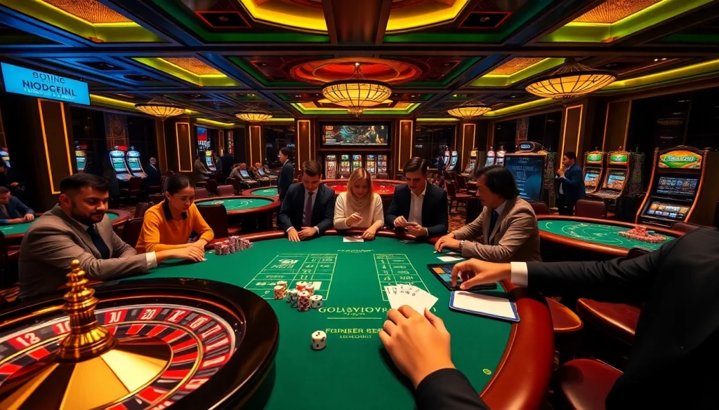Professional gamblers strategically stacking poker chips and placing bets on https://tg88.actor/ in a sophisticated casino setting