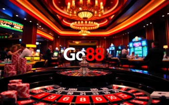 Go88 casino experience with roulette, poker, and vibrant gaming atmosphere