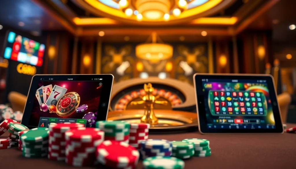 Experience the excitement of GG88 at a luxurious casino environment with vibrant gambling games.