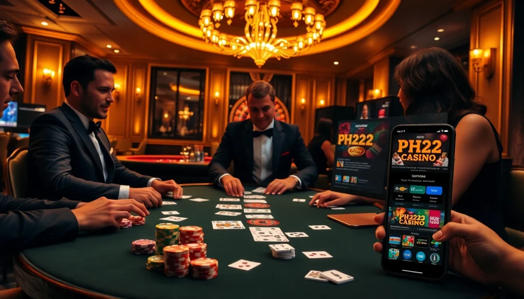 Experience the thrill of gambling at PH222 Casino with exciting poker games and vibrant atmosphere.