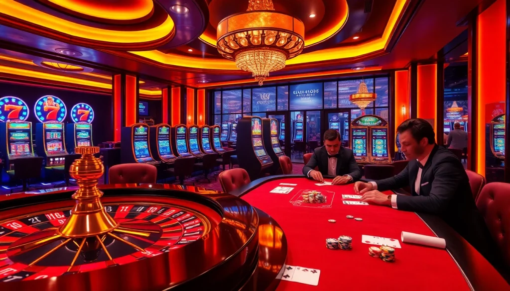 Experience the thrill of luck8 as players engage in high-stakes poker and vibrant slot games.