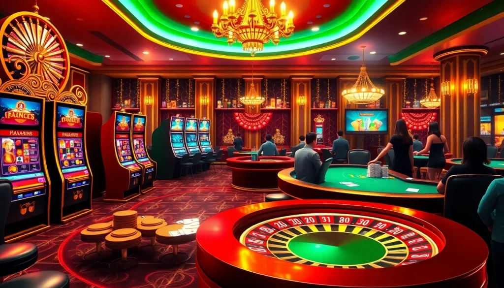 Experience thrilling gaming at open88.ninja with vibrant casino tables and engaging visuals.