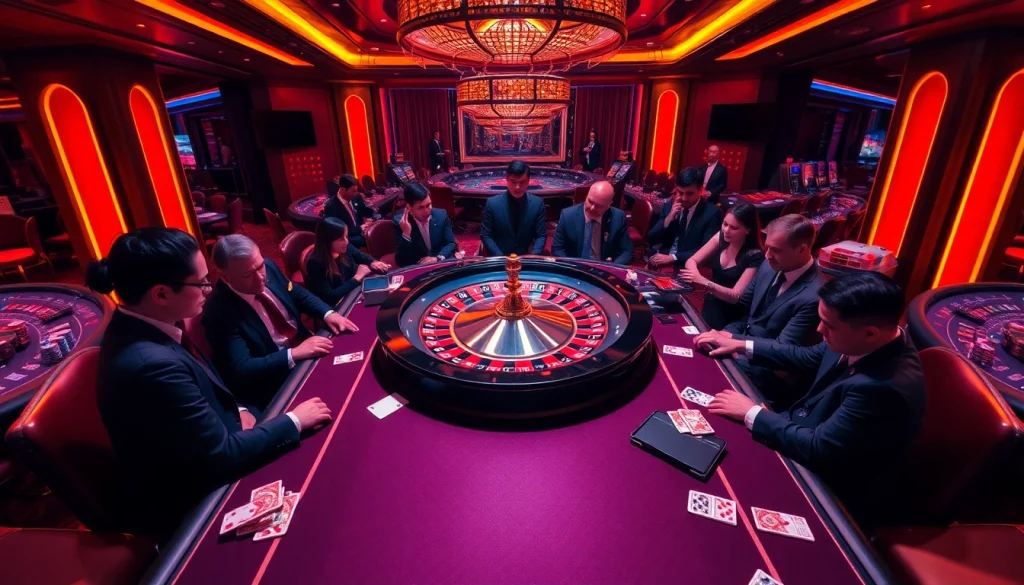 Experience thrilling action at the S8-themed roulette table in a luxurious casino setting.