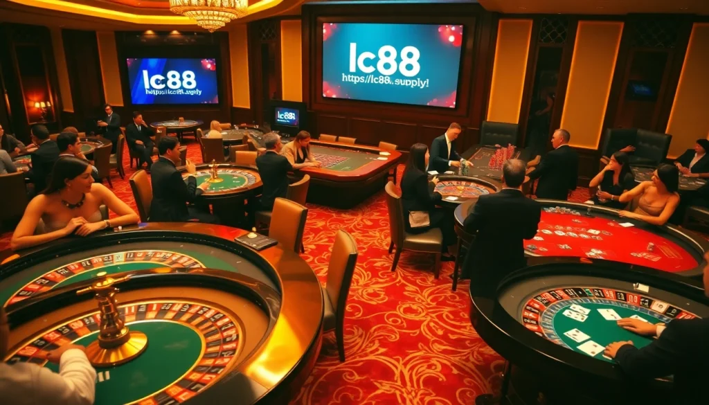 Experience the thrill of gaming at https://lc88.supply/ with luxurious casino tables and engaging players.