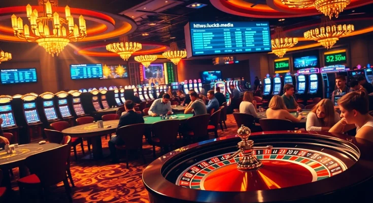 Experience thrilling moments at https://luck8.media/ with players enjoying casino games and vibrant betting action.