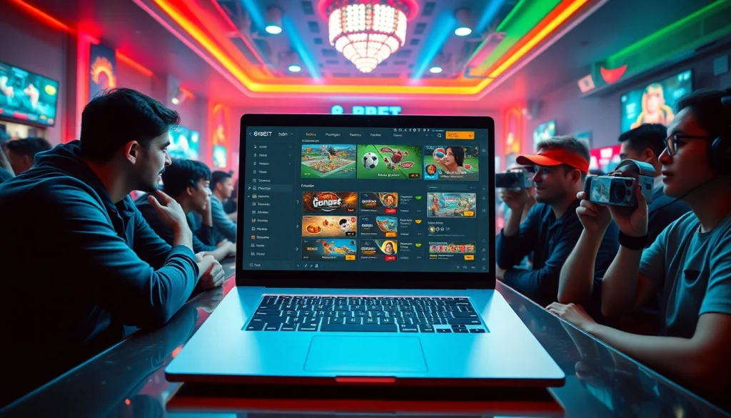 Dynamic online gaming experience at nhà cái 8kbet with sleek user interface and enthusiastic players.