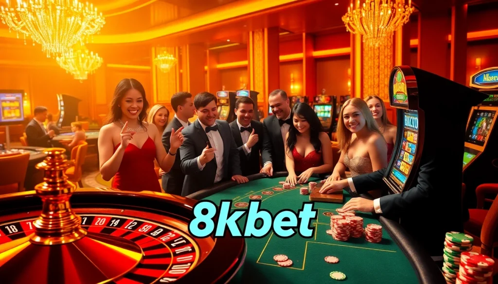 Experience the excitement of gambling at 8kbet with vibrant casino games and professional dealers.