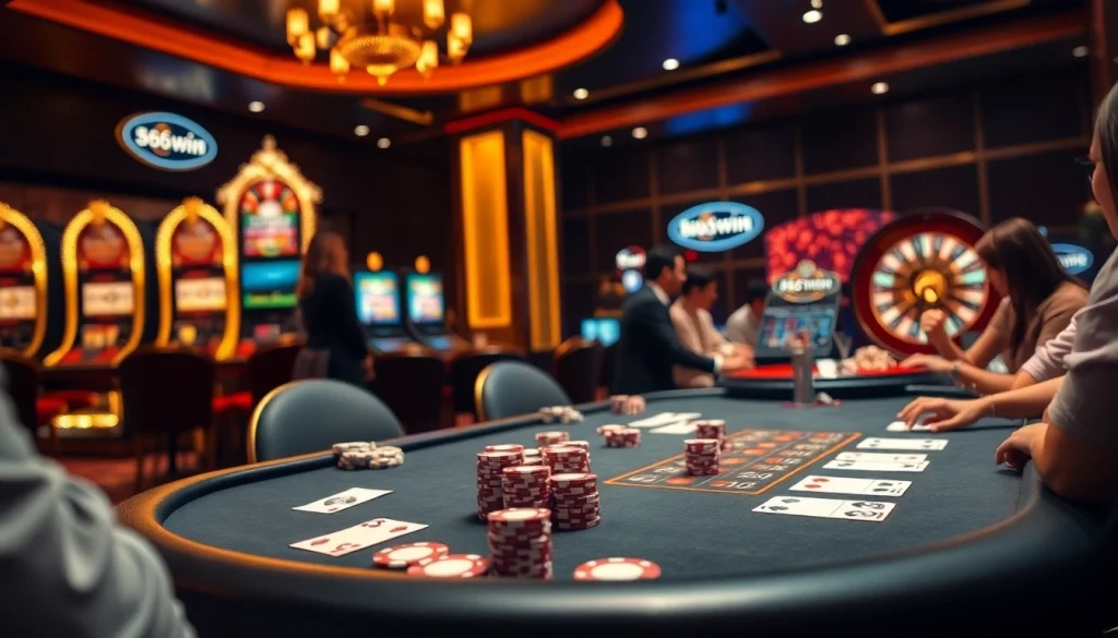 Experience thrilling gameplay at 56win casino with vibrant tables and engaging players.