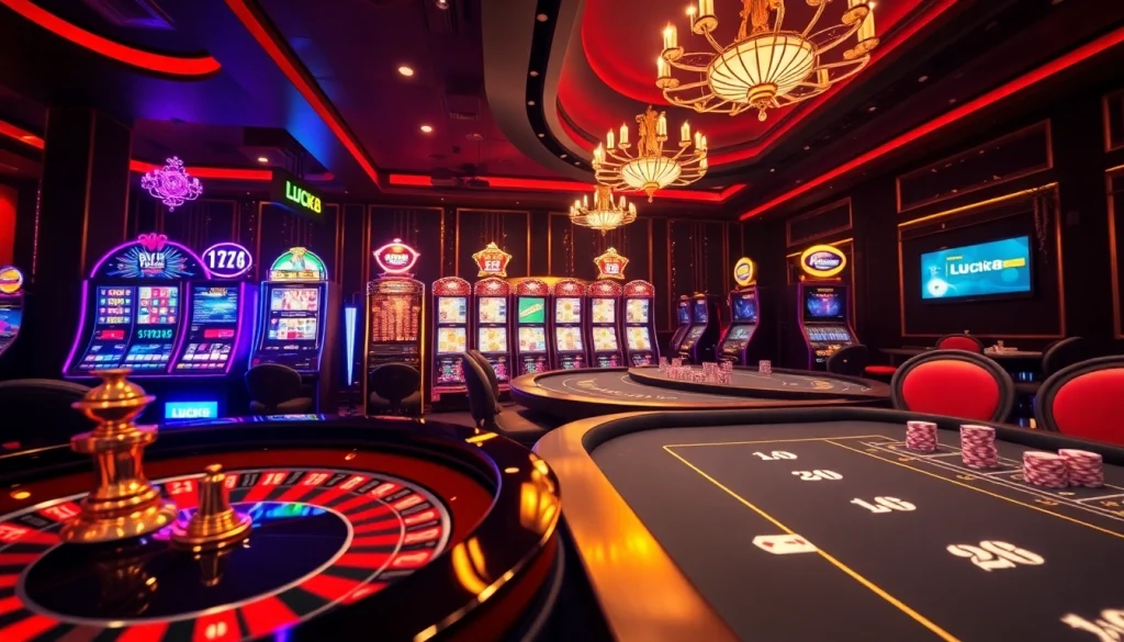 Engage with the exciting world of online gambling at https://luck8.media/ featuring luxurious casino elements.